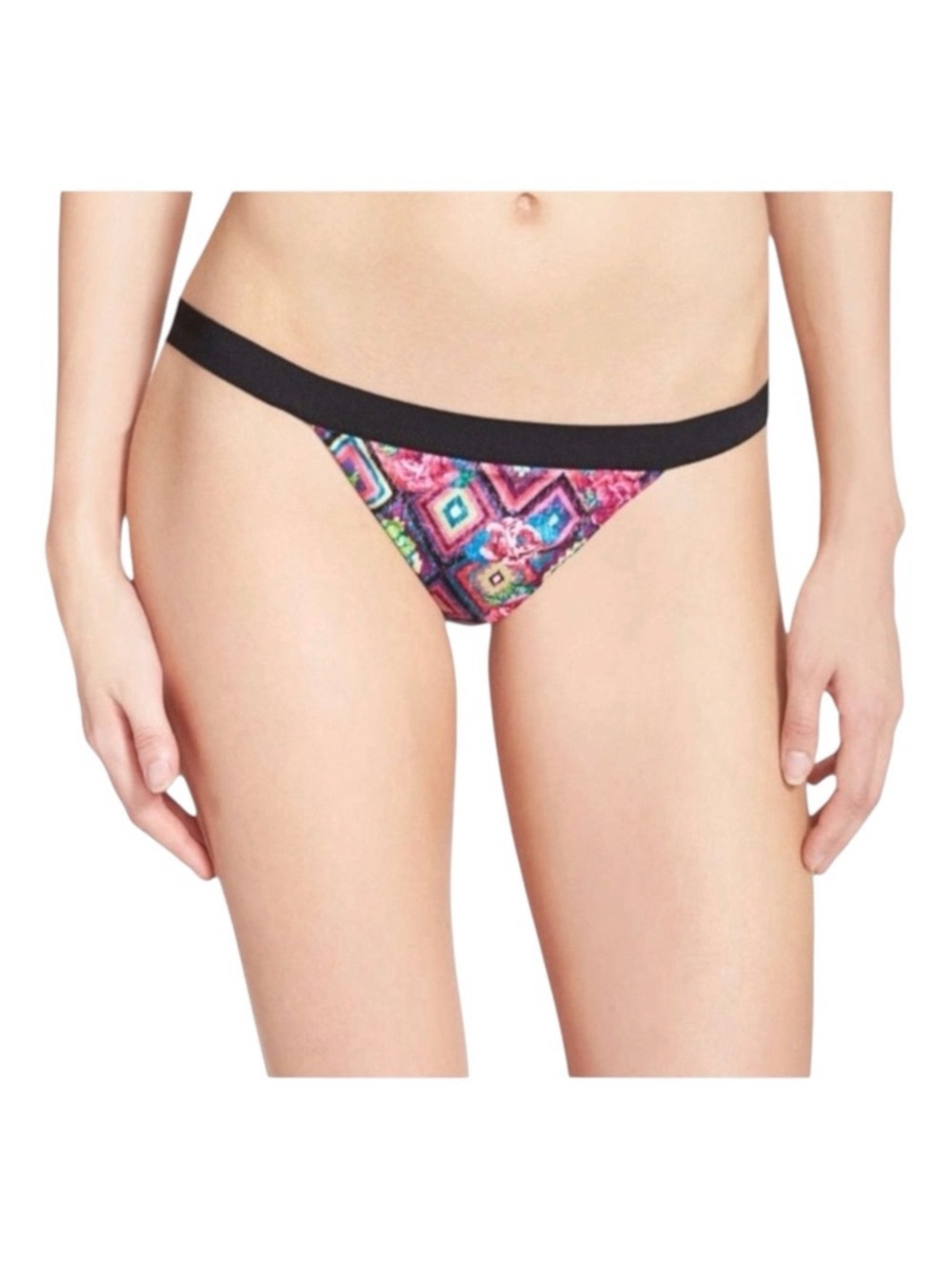 new Beach Bunny ❉ Mixed Pink Print Strawberry Fields ❉ Bikini Bottoms ❉ L XL - Picture 4 of 16